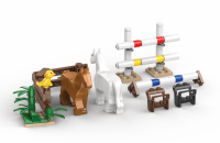 Kiddicraft KC1105 Pferde auf dem Reitplatz