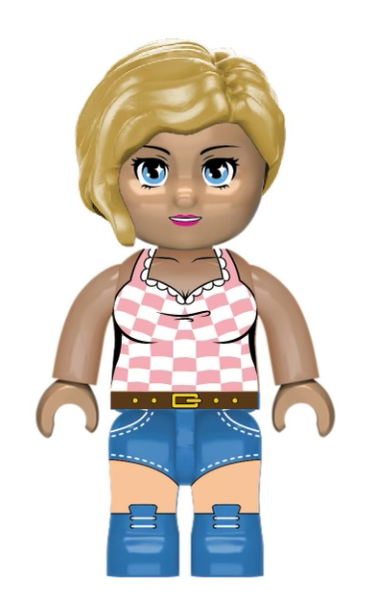 KIDDIZ KC1403 Set 5 Personaggi City I Con Accessori - Spazzacamino, Anziani, Lavoratore Trasporti - Mattoncini Compatibili