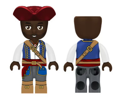 KIDDICRAFT Figuren-Pack Piraten Crew – 5 Figuren Mit Zubehör, Kompatibel Mit Gängigen Klemmbausteinen