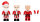 Kiddicraft KC1412 KIDDIZ Figuren-Pack: Weihnachtsmann