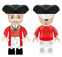 Kiddicraft KC1416 Kiddiz Figuren-Pack: Rotröcke Soldaten / British Redcoats