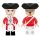 Kiddicraft KC1416 Kiddiz Figuren-Pack: Rotröcke Soldaten / British Redcoats