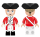 Kiddicraft KC1416 Kiddiz Figuren-Pack: Rotröcke Soldaten / British Redcoats