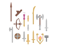 Kiddicraft KC1419 Kiddiz Figuren-Pack: Dungeon Raider