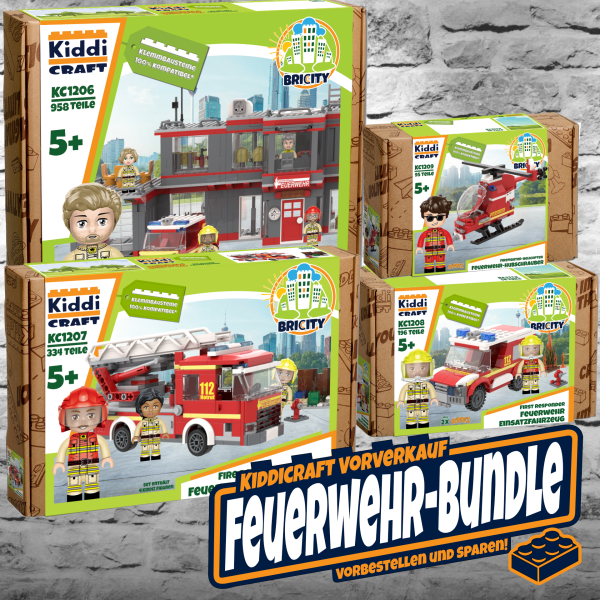 Bundle: Kiddicraft Feuerwehr-Sets