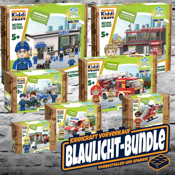 Bundle: Kiddicraft Blaulicht-Sets