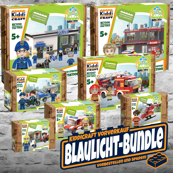 Bundle: Kiddicraft Blaulicht-Sets