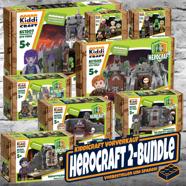 Bundle: neue Kiddicraft Herocraft-Sets