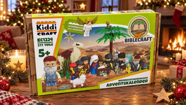 bestellbar ab November 26 -  Kiddicraft KC1224 Biblecraft Adventskalender